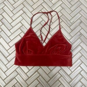 Free people Velvet bralette size xs